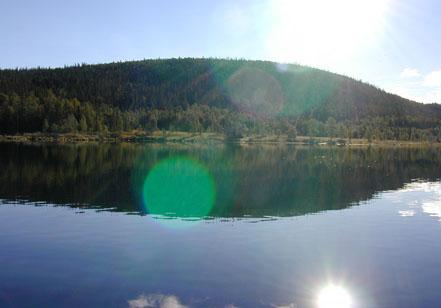 Sunshine over the lake